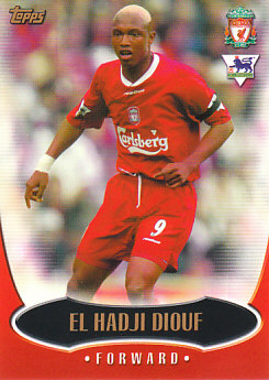 El Hadji Diouf Liverpool 2003 Topps Premier Gold #L4